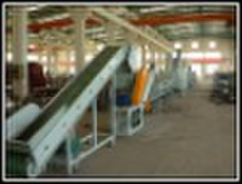 Crushing washing and pelletizing line for PET