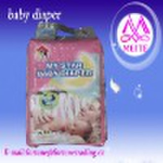 Baby diaper with velcro tape