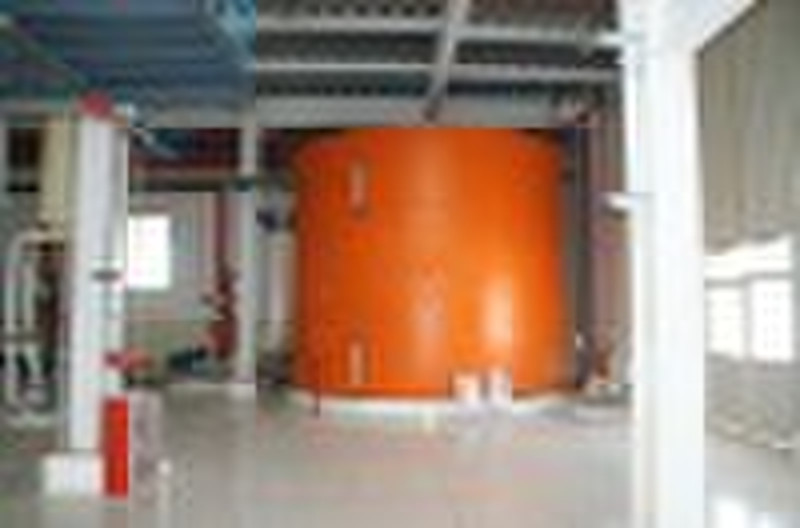 combined tank for water and solvent separating
