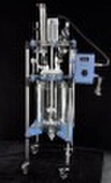 Jacket Glass Reactor 50L with Condenser & Funn