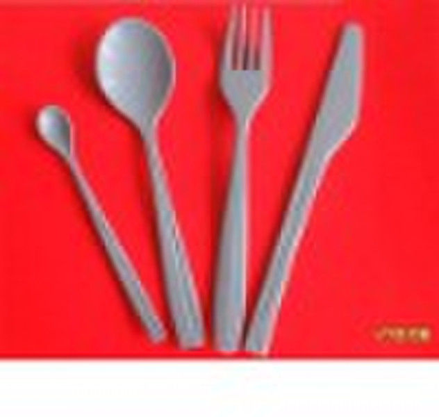 Plastic knife and fork spoon