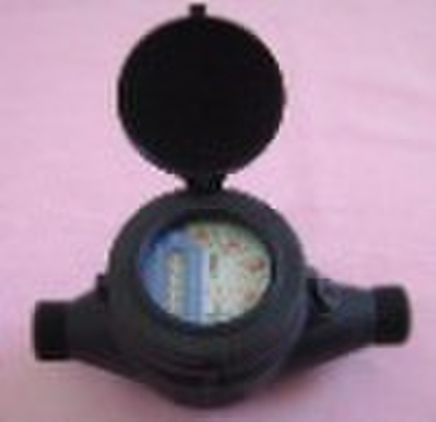 Rotatory wing wet liquid sealed water meter