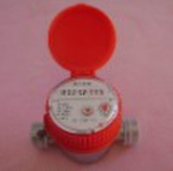 Single jet dry water meter