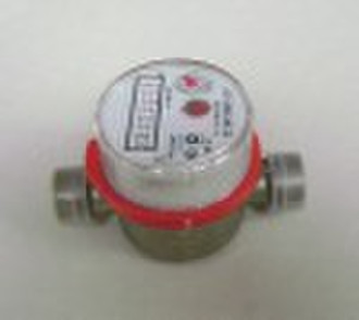 Single jet dry water meter