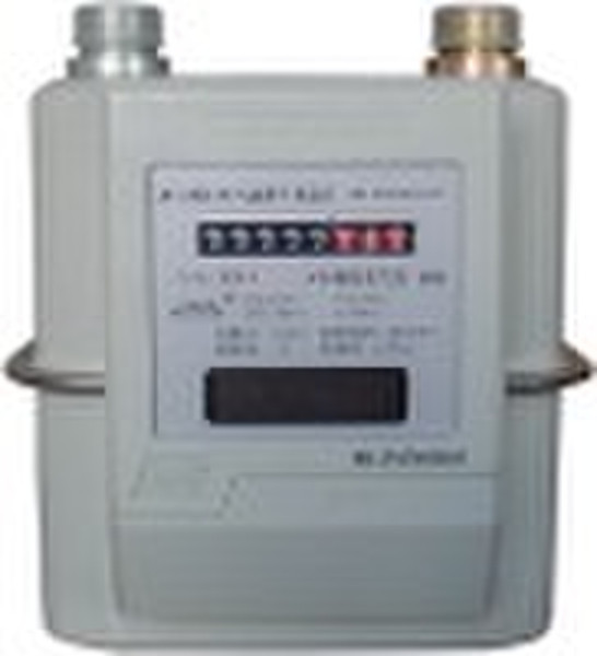 IC card gas meter with steel case