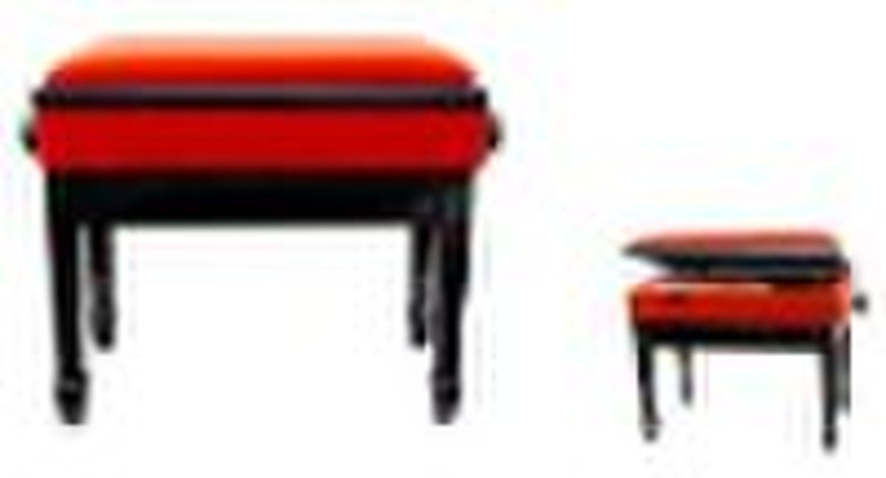 Deluxe, adjustable single piano bench