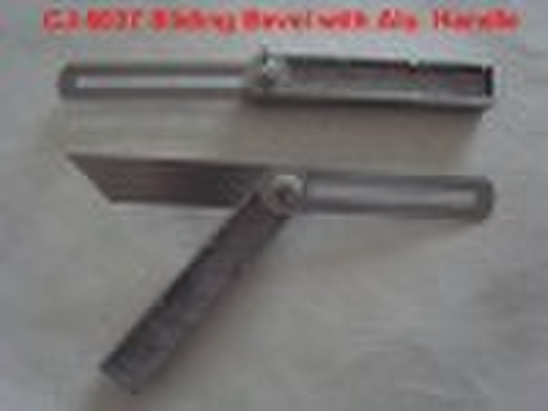 Sliding bevel square with aluminum  handle