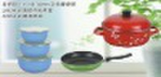 9pcs  color pot set cookware