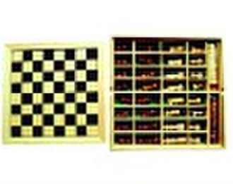 Wooden   game  3 in 1 Game  HY1189