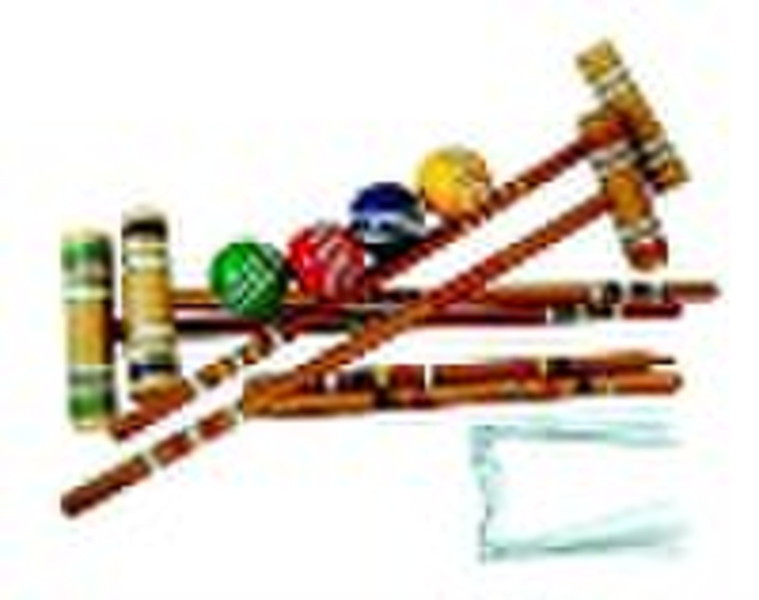 Vollständige Croquet Set Holzspiel