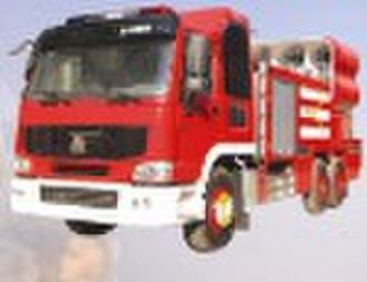 Exhaustsmoke fire truck