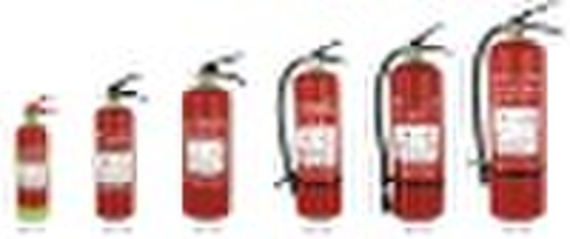 Portable dry powder fire extinguisher