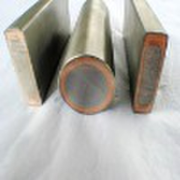 Titanium clad copper  clad steel  bars