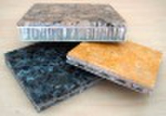 Aluminum honeycomb and natural stones laminated pa