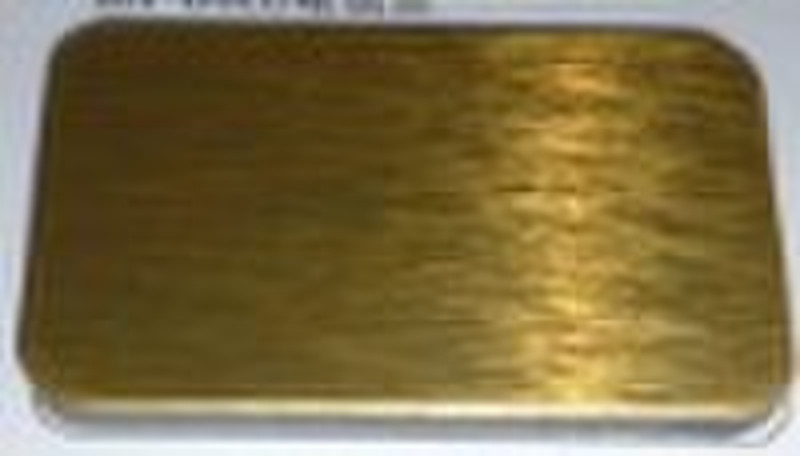 Gold Brush Finishing Aluminium Composite Panel