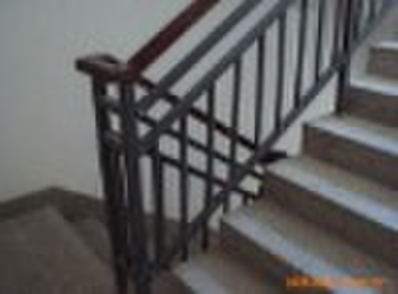 Stair armrest guardrail