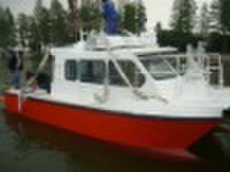 8m aluminium cataraman survey boat