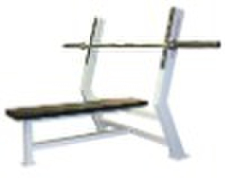 Barbell bar and bench press rack