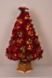 Fiber Optic Poinsettia Tree