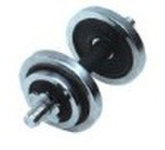 10kg Chrome Dumbbell Set with rubber