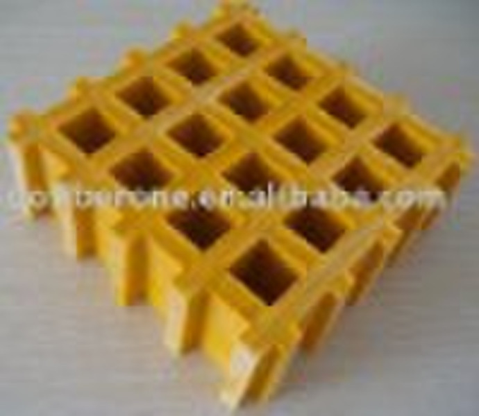 12.6mm to 63mm thick Fiberglass grating FRP gratin