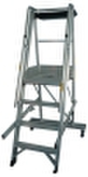 Aluminum Step Castellar Moveable Ladder