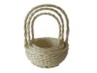 Wicker Fruit Basket With Handle