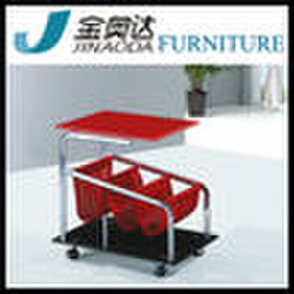 Modern Red Coffee Table with Caster