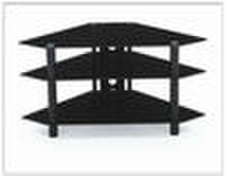 Black Glass TV Stand