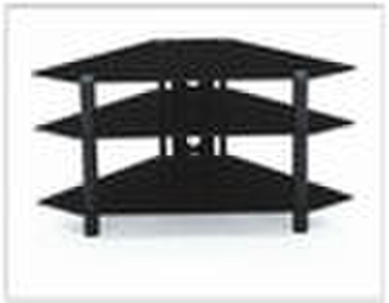 Black Glass TV Stand