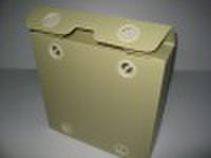 Corrugated plastic packaging box