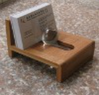 Bamboo business card holder