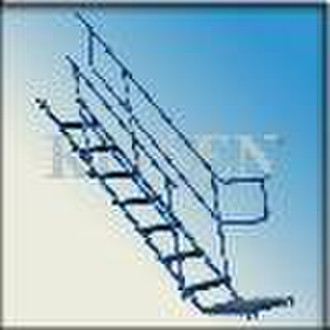 7-Foot Steel Stairway with Handrails