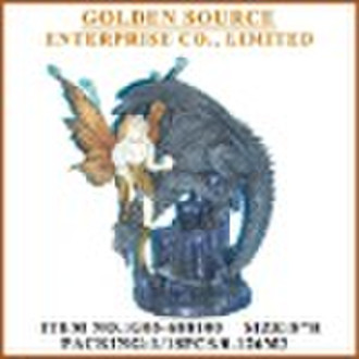 Resin Fairy W/ Dragon