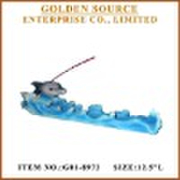 Resin Dolphin incense holder