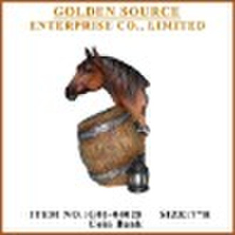 Resin Horse coin box
