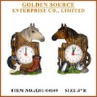 Resin Horse clock