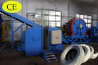 Tyre recycling machine