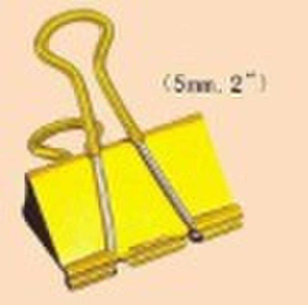 Dip-plastic color binder clip