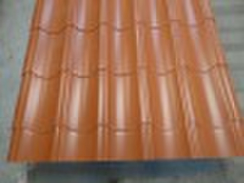 Glazed color steel tiles