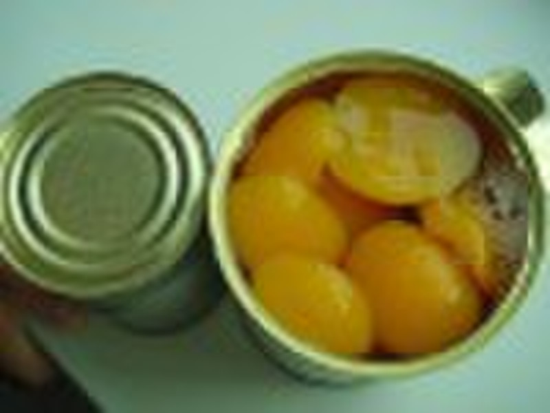 Canned yellow peach halves