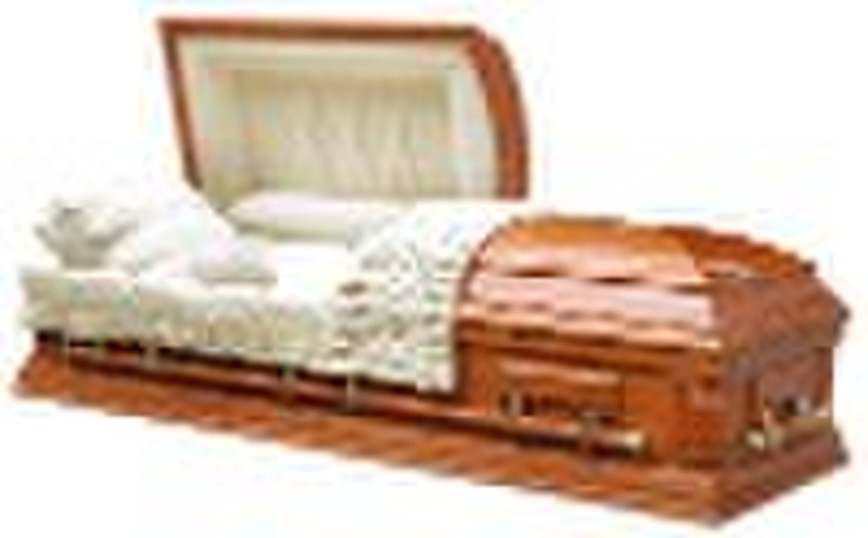 wooden coffin