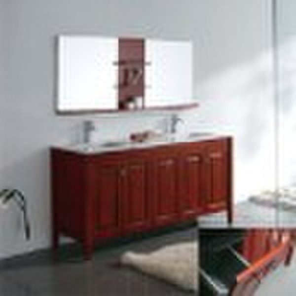 Solid Wood Bathroom Antique Vanity Cabinet
