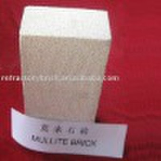 Thermal insulating mullite refractory brick