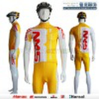 Polyester short sleeve cycling wear
