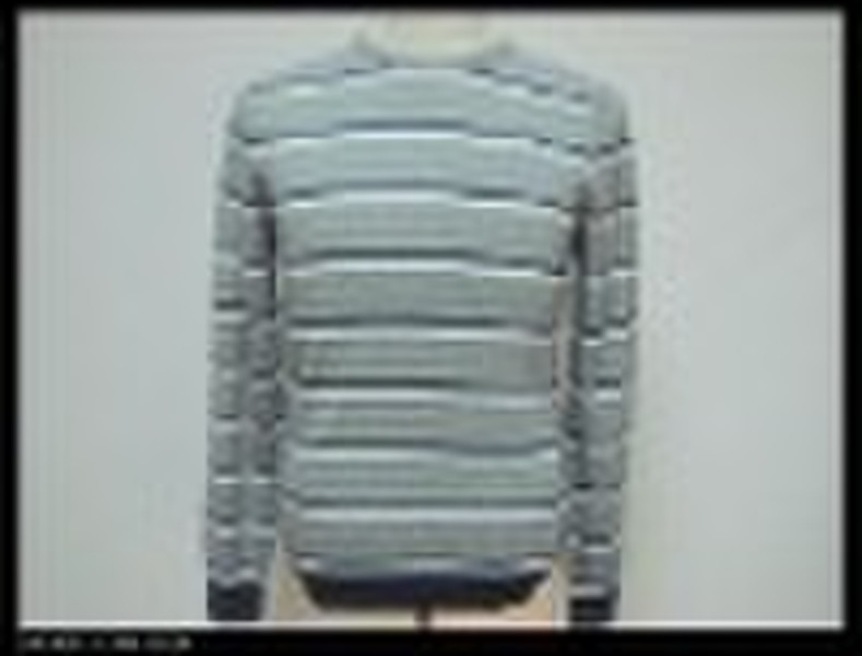 men's striped cotton sweater