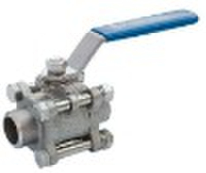 3PC butt weld end ball valve