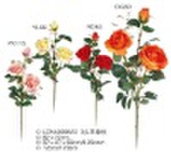 artificial flower with 3pieces rose