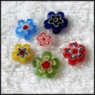 Lampwork Beads 14mm cinquefoil beads