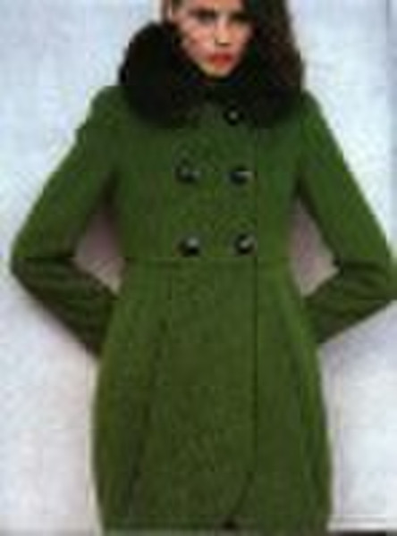 Lady woolen overcoat